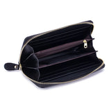Hand Painted Flower Womens Wallets RFID Long Wallet