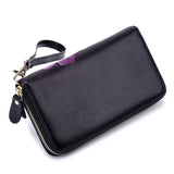 Hand Painted Flower Womens Wallets RFID Long Wallet
