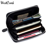 RFID Leather Passport Travel Wallets Clutch Bag