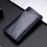 Soft Leather Minimalist Key Holder Vintage Housekeeper Keychain Wallet