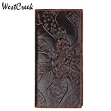 Goats Pattern Leather Men's Wallets High Real Leather Man Purse