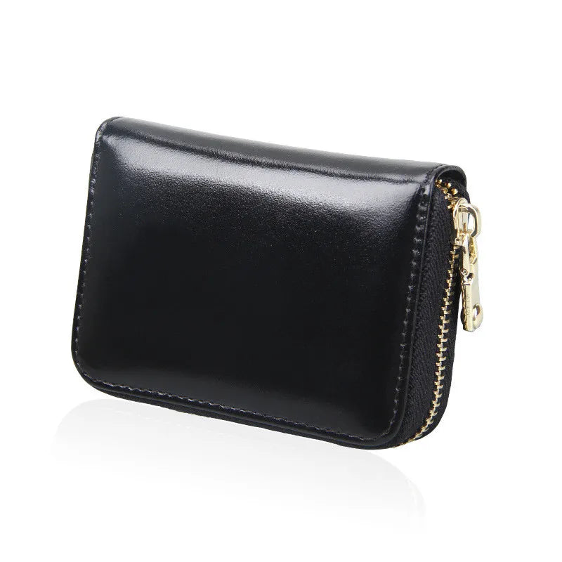 Unisex RFID Zipper Card Holder Large Capacity Organ ID