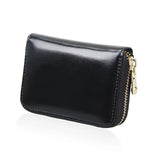 Unisex RFID Zipper Card Holder Large Capacity Organ ID