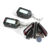 Dragonfly Fowers Animal Printing Embossed Car Key Wallet Double Zipper