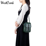 Soft Leather Messenger Bag for Women Crossbody Purse Adjustable Strap