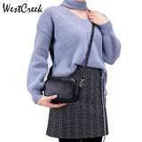 Three-layer Soft Leather Women Crossbody Handb