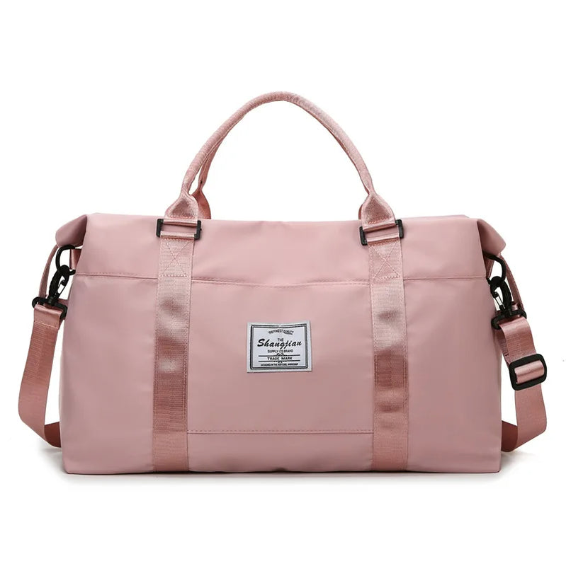 WHYY Large Travel Bag Women Cabin Tote Handbag Nylon Waterproof Shoulder Weekend