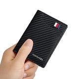 RFID Men Short Cowhide Leather Wallets