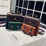 PU Mini Stitching Backpack Style Women's Shoulder Bag