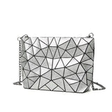 Geometric Plaid Shoulder Bag Casual Tote
