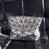 Geometric Plaid Shoulder Bag Casual Tote