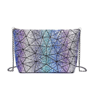 Geometric Plaid Shoulder Bag Casual Tote