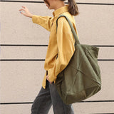 Wahyah Canvas Bag Landies Hand Bags for Woman Oversize Shopping Bag