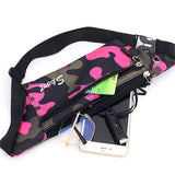 Camouflage Dark Grain Waist Bag Canvas Unisex Fanny Pack Hip Belt Pouch