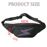 Reflective Waist Bag Chest Pack Outdoor Sports Crossbody Bag