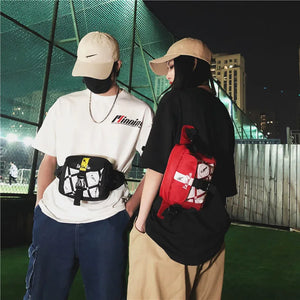 Canvas Chest Bag Shoulder Bags Outdoor Fanny Pack