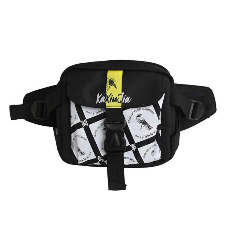 Canvas Chest Bag Shoulder Bags Outdoor Fanny Pack