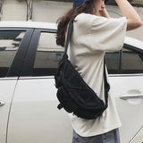 Unisex Canvas Waist Bag Fanny Pack Crossbody Pack