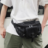 Unisex Canvas Waist Bag Fanny Pack Crossbody Pack