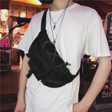 Unisex Canvas Waist Bag Fanny Pack Crossbody Pack