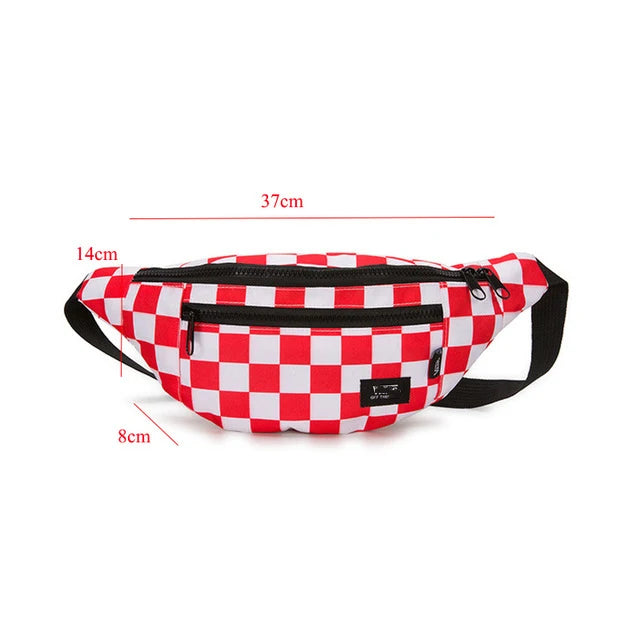 Waist Bag Zipper Phone Pocket Unisex Fanny Pack for Men and Women
