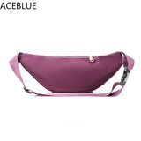 Women's Waist Bag Fanny Pack Oxford Sports Bum Bag Chest Pocket