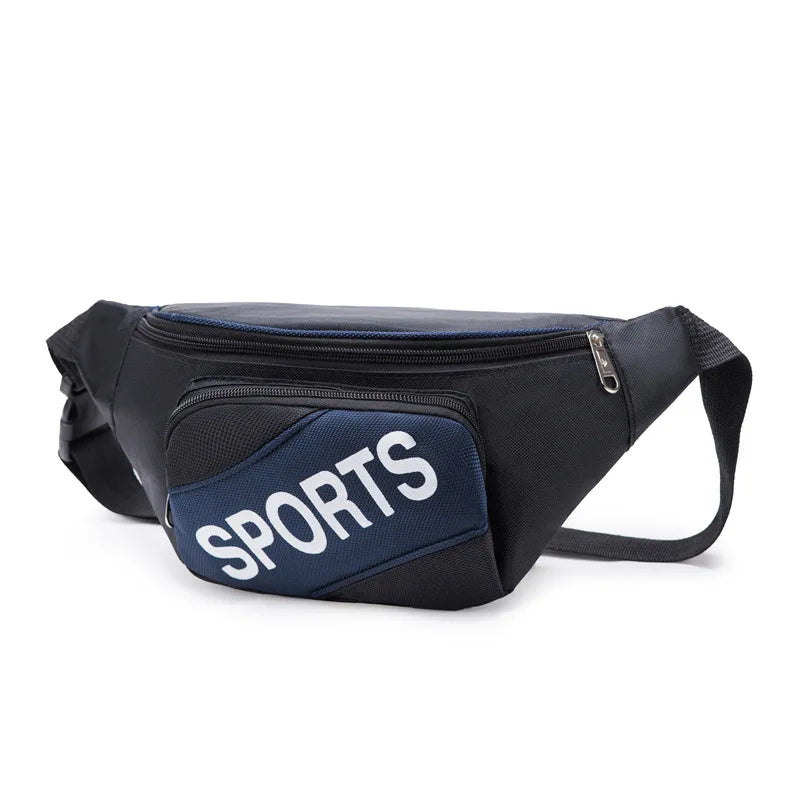 Sports Waist Bag Outdoor Polyester Shoulder Messenger Bag Men's Chest Bag