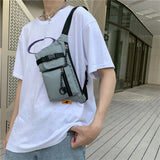 Waist Bag Multifunction Phone Pouch Retro Women Oxford Cloth Crossbody Chest Bag