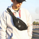 Nylon Waist Bag Crossbody Sports Chest Bag Waterproof Large Phone Pouch
