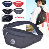 Nylon Waist Bag Crossbody Sports Chest Bag Waterproof Large Phone Pouch