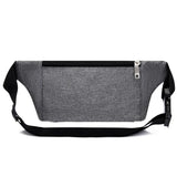 Nylon Waist Bag Red Gray Belt Pouch Zip Travel Hiking Bag