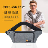 Large Canvas Waist Bag Pack Casual Phone Belt Pouch Travel Fanny Bag