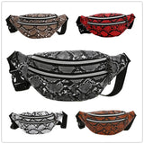Snakeskin Waist Bag Fanny Pack Hip Bum Pouch