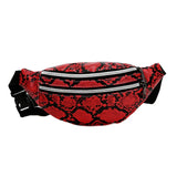 Snakeskin Waist Bag Fanny Pack Hip Bum Pouch