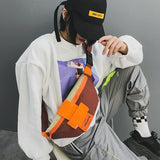 Canvas Waist Bag Women Letter Fanny Pack Crossbody Belt Girls Chest Bum Bag