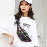 Colorful Women's Waist Bag Bum Bag Mobile Phone Pouch Purse Chest Bag