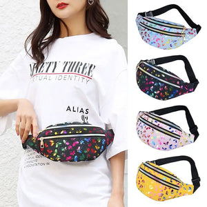 Colorful Women's Waist Bag Bum Bag Mobile Phone Pouch Purse Chest Bag