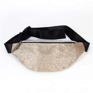 Sequins Waist Bag Women Fanny Packs Female Shoulder Chest Bag