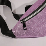 Sequins Waist Bag Women Fanny Packs Female Shoulder Chest Bag