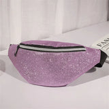 Sequins Waist Bag Women Fanny Packs Female Shoulder Chest Bag