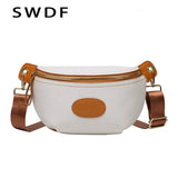 Waist Bag Women PU Leather Fanny Pack Female Chest Bags Lady Belt Bag