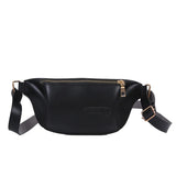 Women PU Leather Waist Bag Fanny Pack Phone Pouch Belt Bag Casual Chest Bags