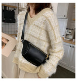 Women PU Leather Waist Bag Fanny Pack Phone Pouch Belt Bag Casual Chest Bags