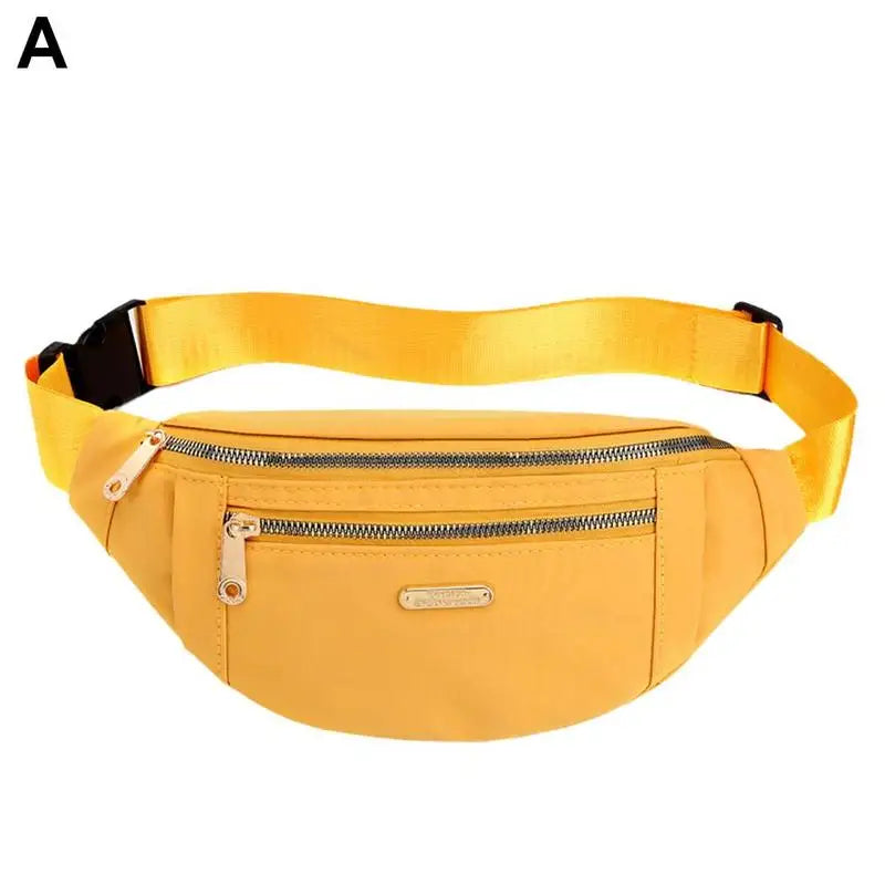 Pink Waist Bag Women Men Chest Pack Purse Fanny Handbag