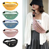 Pink Waist Bag Women Men Chest Pack Purse Fanny Handbag