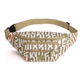 Floral Waist Bag Women Three Zipper Pocket Women Chest Handbag