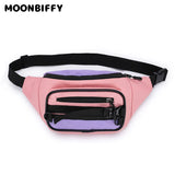 Canvas Fanny Pack Waist Bag Women Zipper Hip Hop Messenger Shoulder Pack