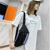 Canvas Waist Bag Women's Fanny Pack Hip Hop Bag