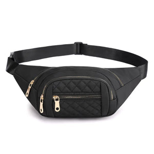 Women's Nylon Waist Bag Single Shoulder Outdoor Messenger Running Bag