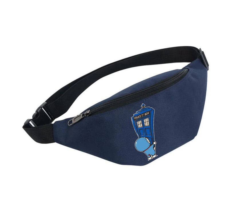 Waterproof Waist Bag Chest Handbag Unisex Fanny Pack For Doraemon